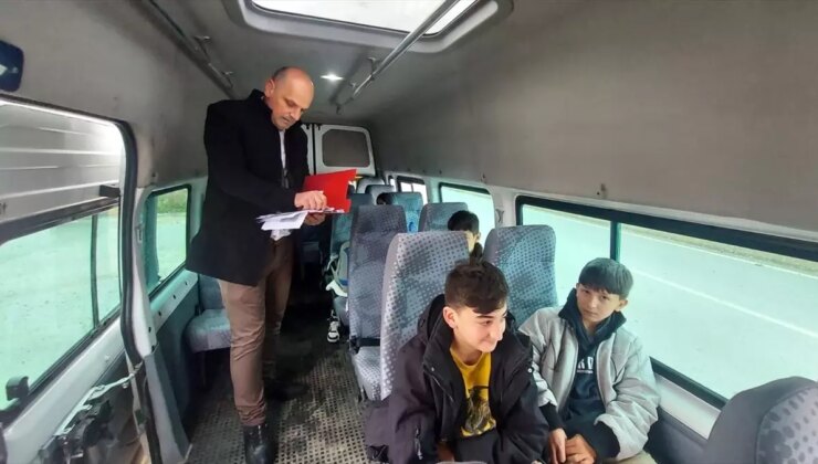 Amasya’da Okul Servis Araçlarına Denetim Yapıldı